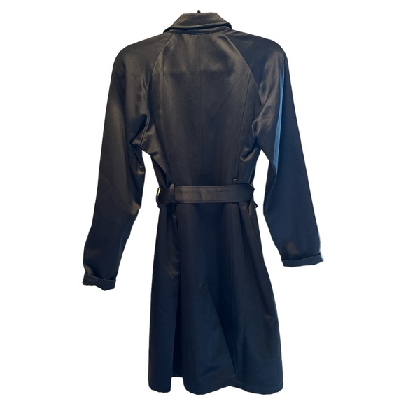 JustFab - Belted Satin 1/4 Length Trench Jacket - Picture 6 of 15